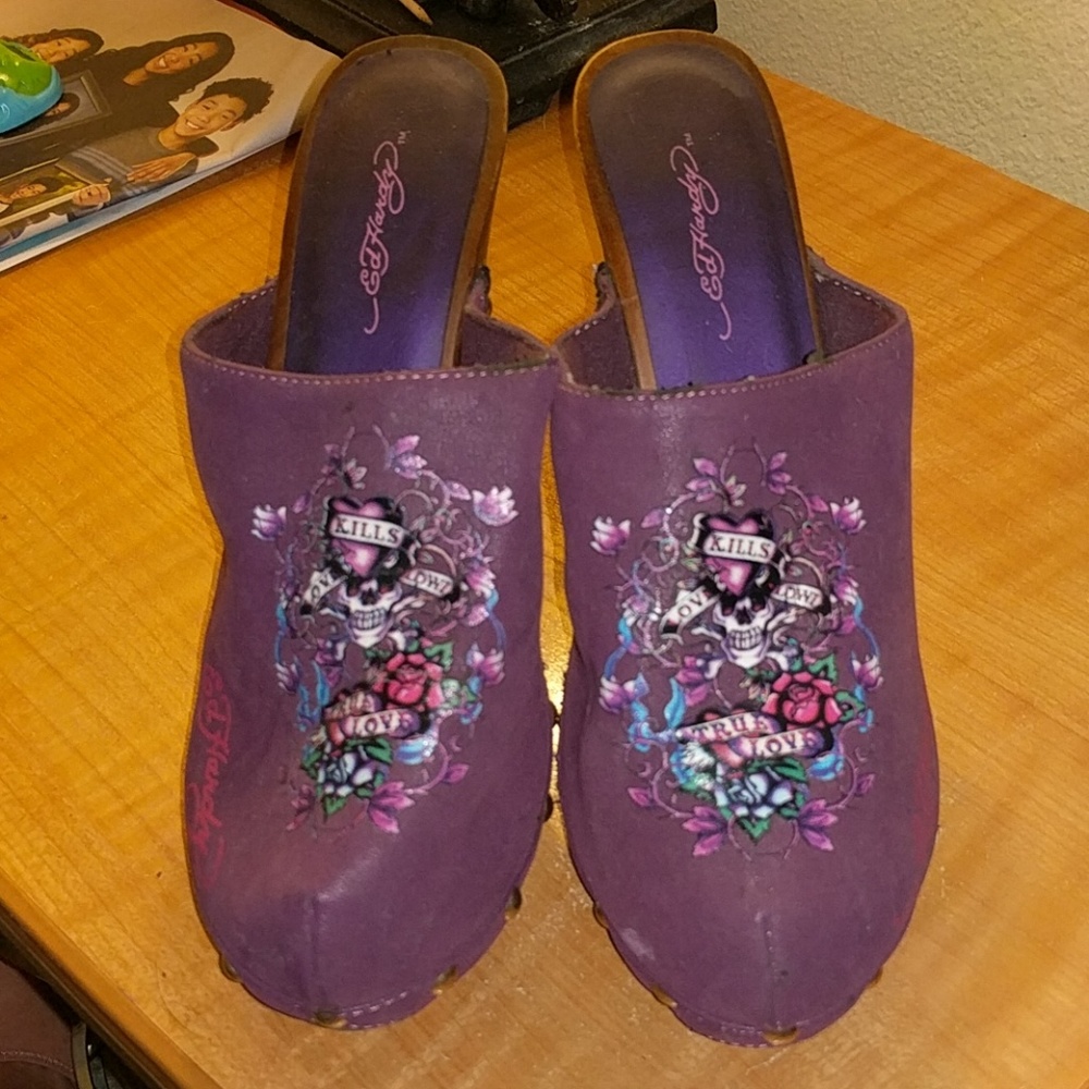 Ed Hardy Clog Heels